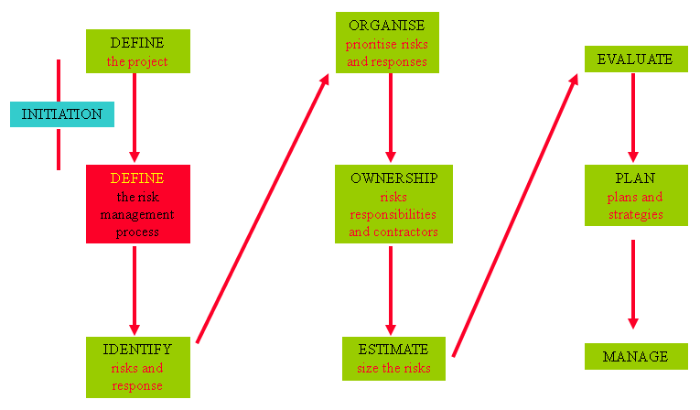 Define the project management process